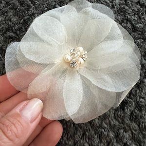 Custom bridal flower hair piece